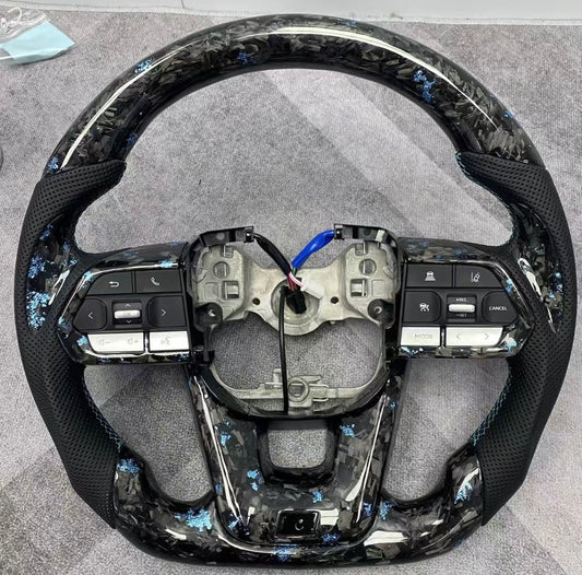 Forged carbon 70 series/ N80 steering wheel red, blue